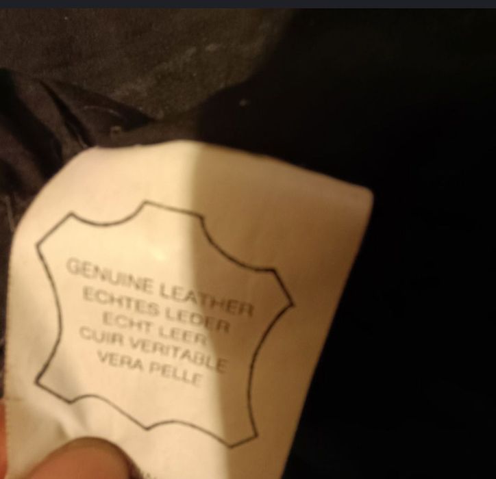 Geaca de piele naturala model aviator Xl