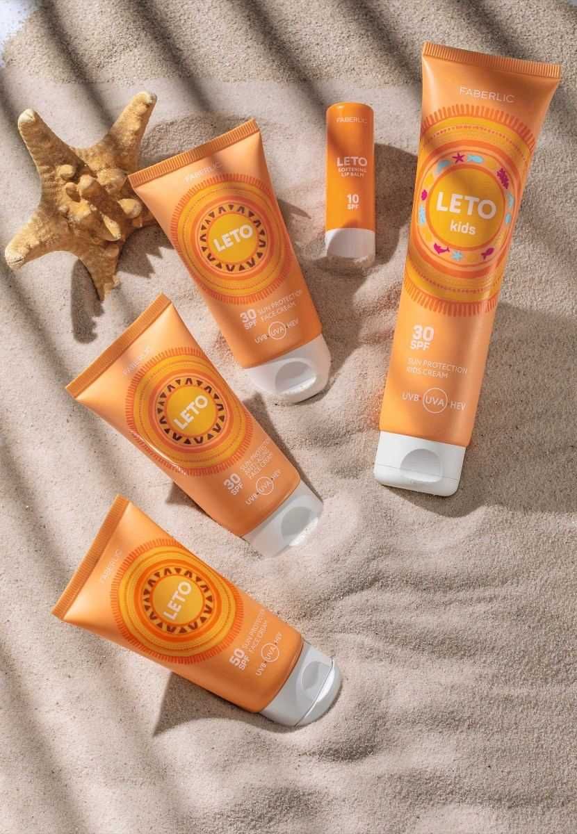 Крем для детей солнцезащитный SPF 30 Leto надёжная защита детской кожи
