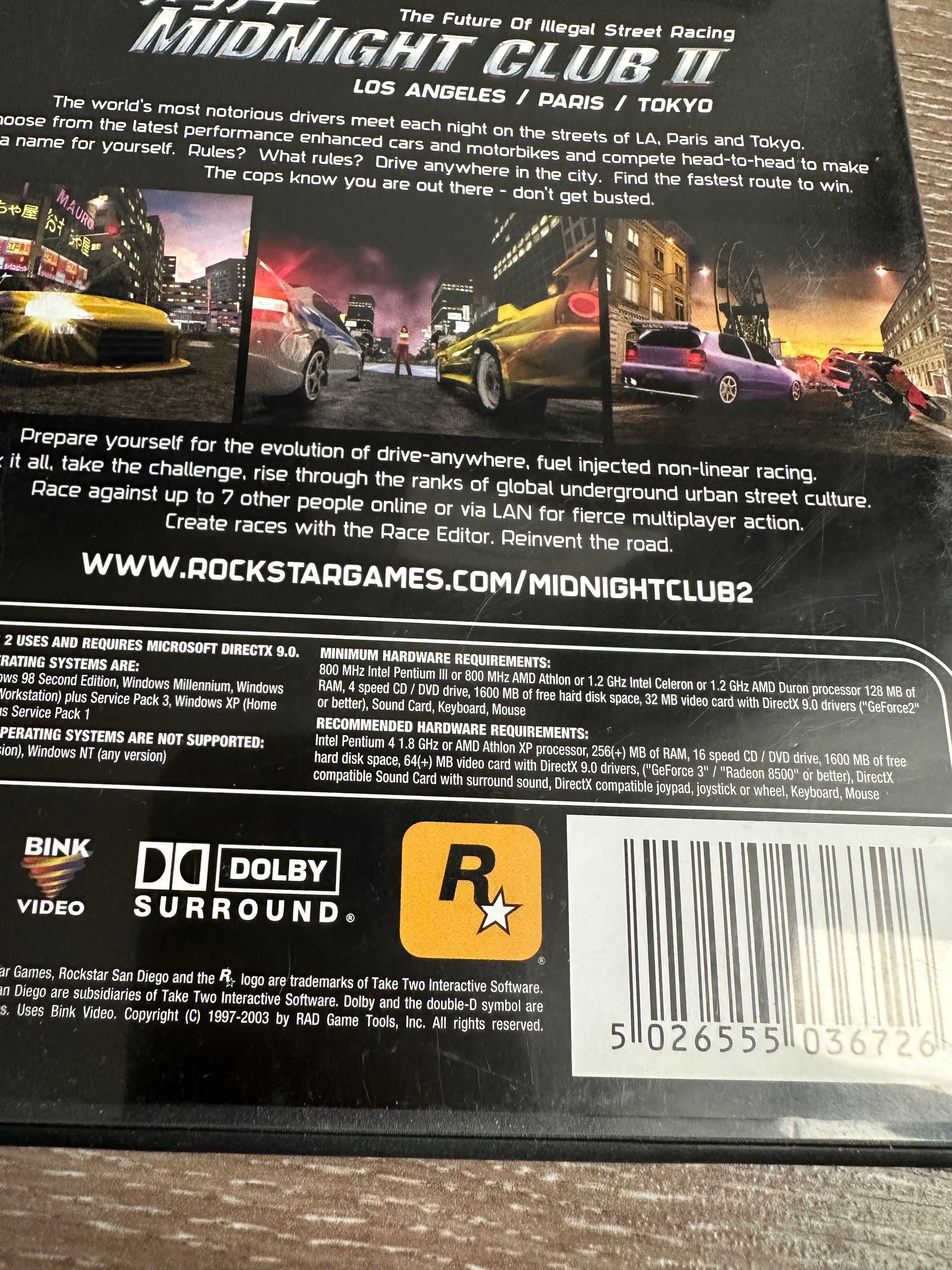 Игра за компютър Midnight Club Los 2 (Los Angeles / Paris / Tokyo)