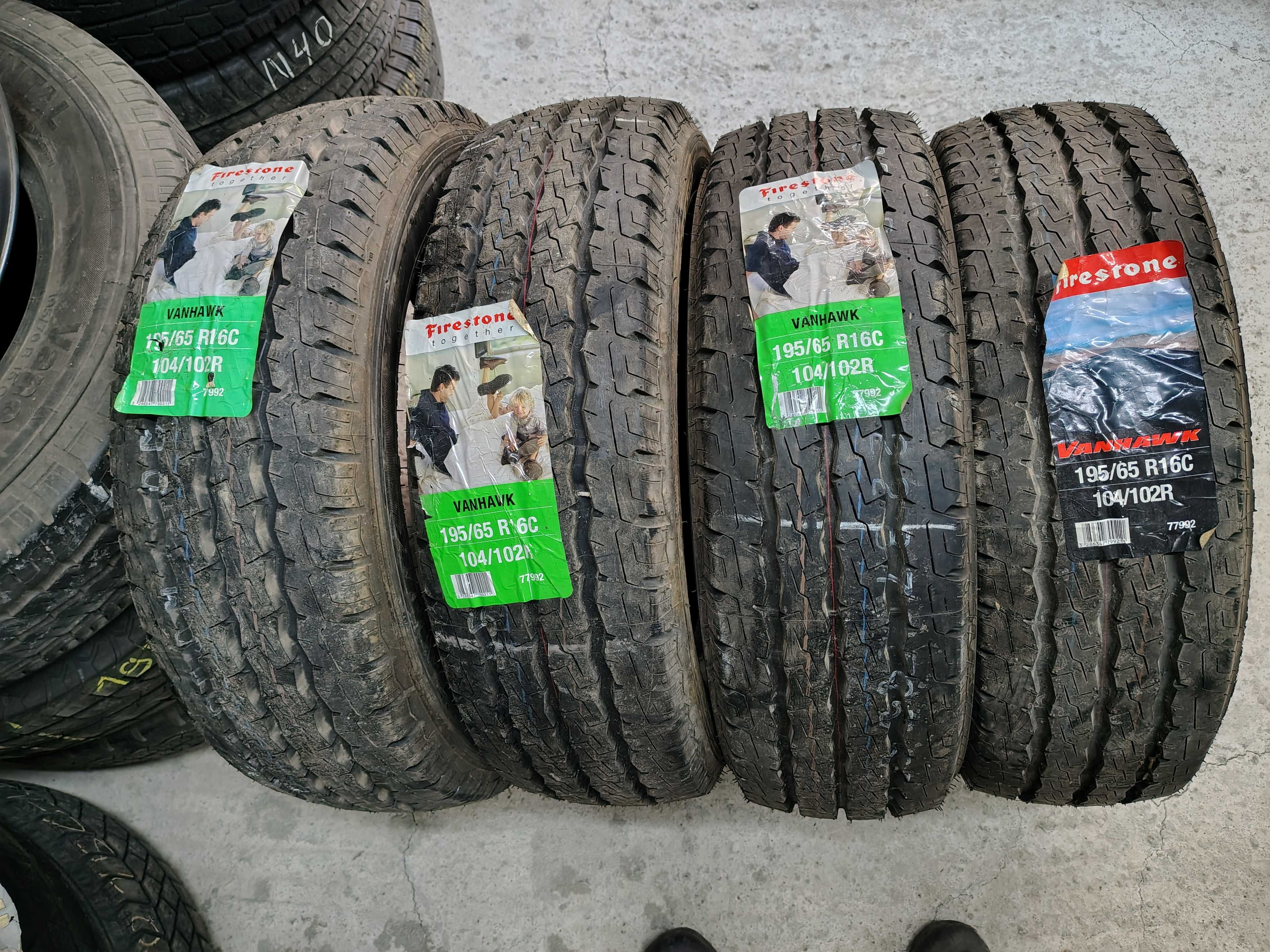 4бр.НОВИ летни гуми FIRESTONE 195 65 16C цена за брой