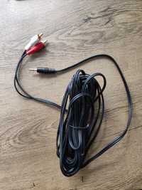 Cablu convertor audio stereo Jack 3.5mm 3 pini tata la 2 x RCA tata