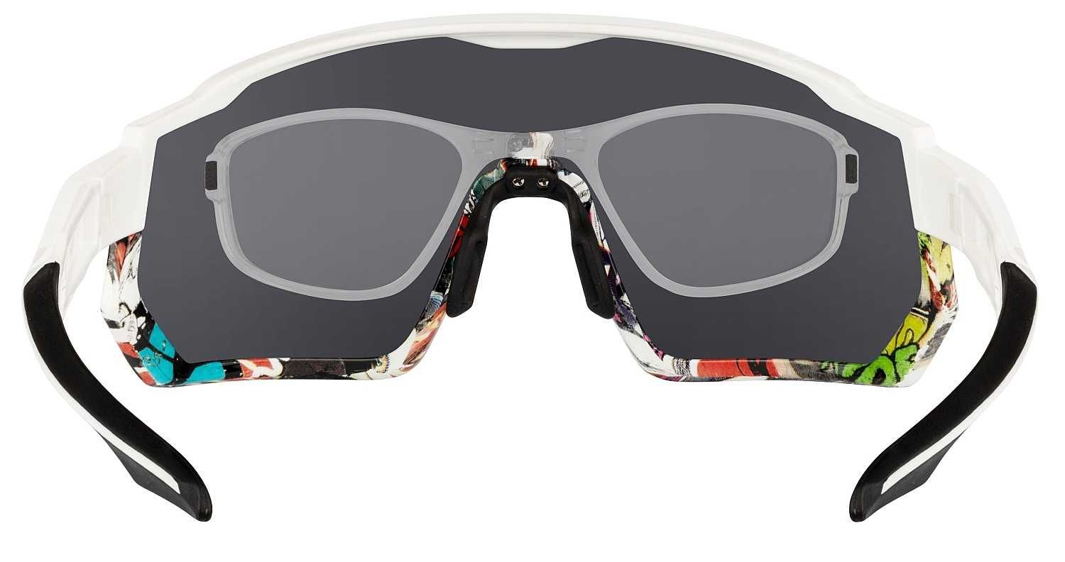Ochelari ciclism FORCE Drift White-Vivid Black Contrast