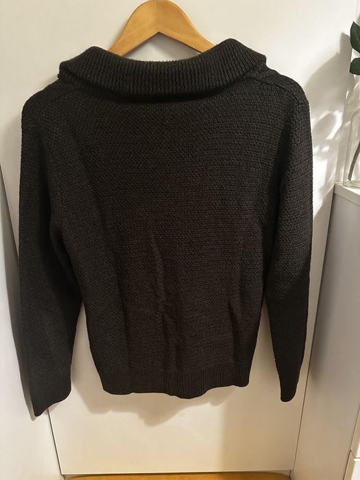 Cardigan bărbătesc gri închis Tudors,mărimea S, 30% lână