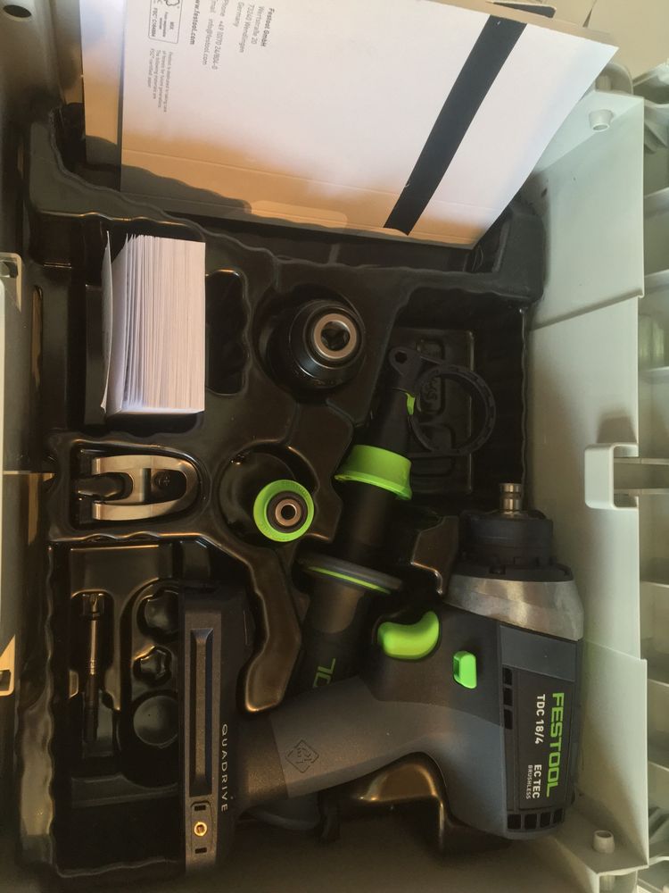 Аккумуляторная дрель-шуруповёрт FESTOOL QUADRIVE TDC 18/4 I-Basic