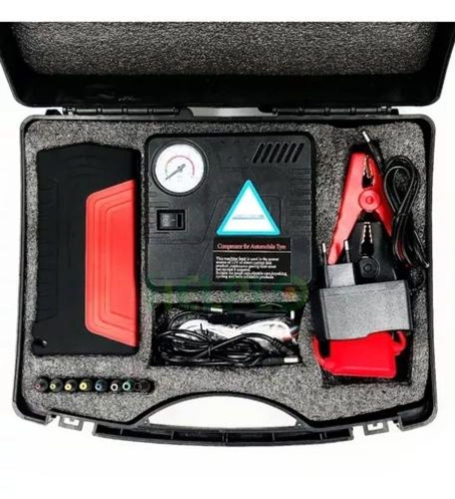 JUMPSTARTER TM15 + Компресор – Автомобилен спасител в джобен формат!