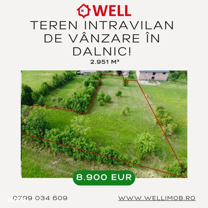 Teren intravilan de vânzare în Dalnic!
