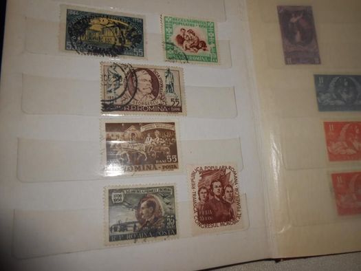 Clasor colectie timbre posta Romana 52
