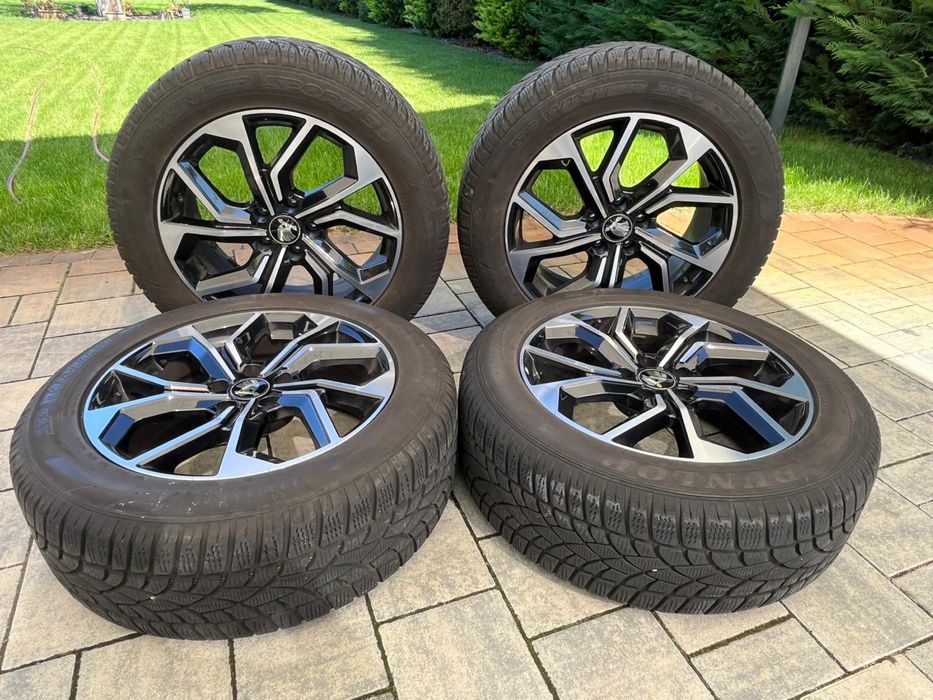 Jante Skoda Kodiaq,Karoq originale cu anvelope 235.55.18R M+S Dunlop