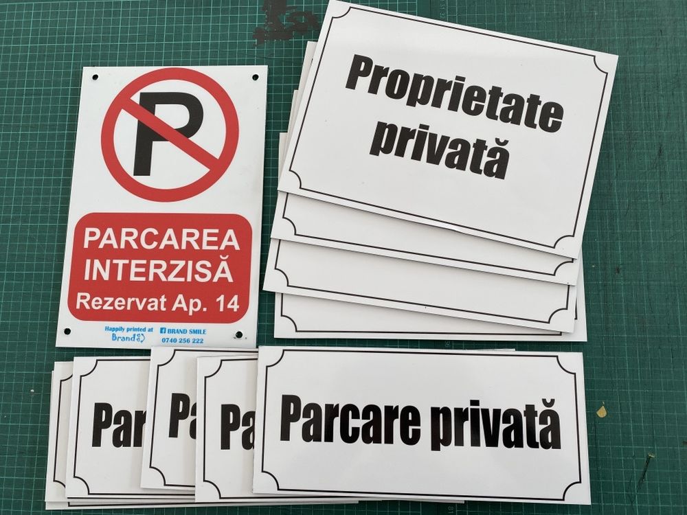 Placa parcare. Nu parcati. Parcare privata