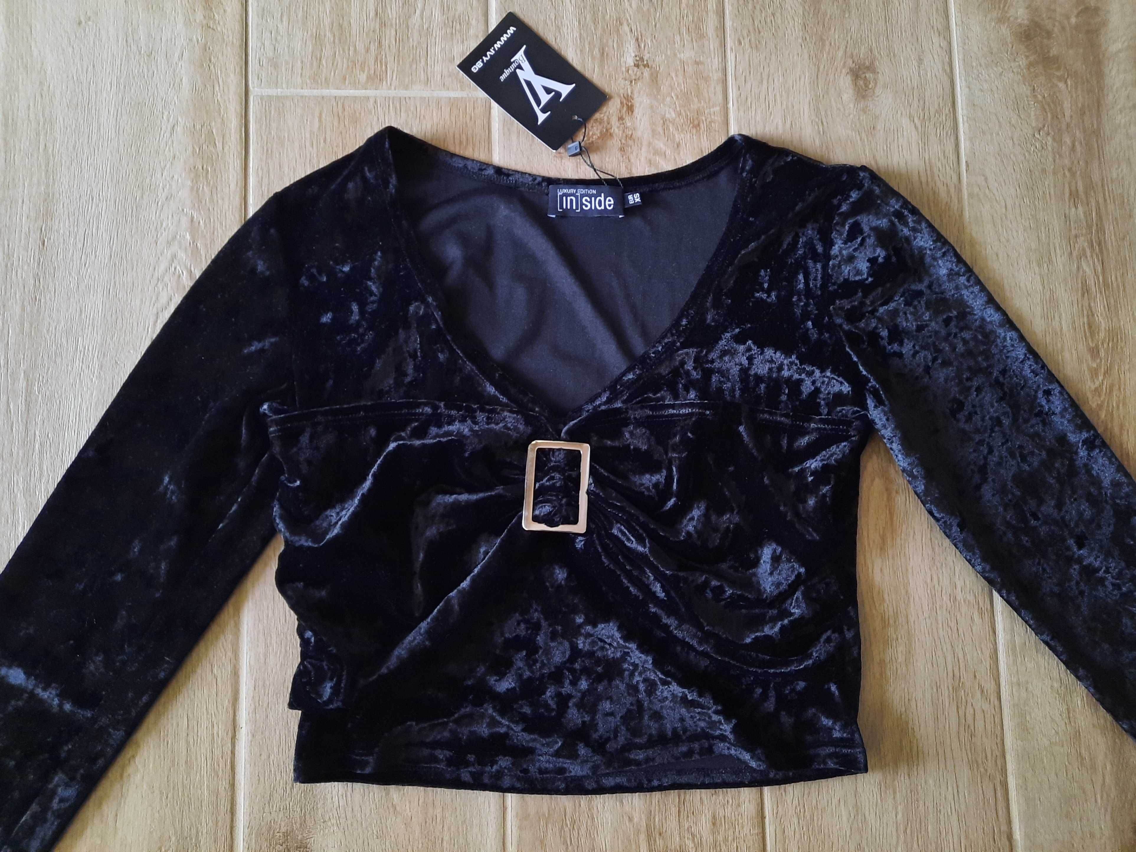 Къса блуза Velvet Luxe- Ivy boutique