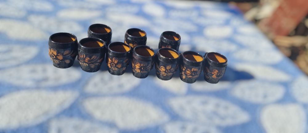 Set pahare de țuică lut/ceramica