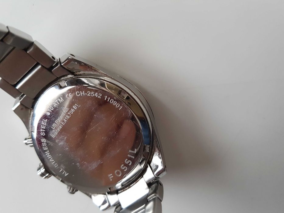 Ceas Fossil CH2542 argintiu perlat timp liber, arta, colectie