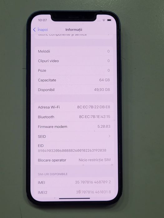 Iphone 12 Blue Cutie Impecabil ca Nou poze reale