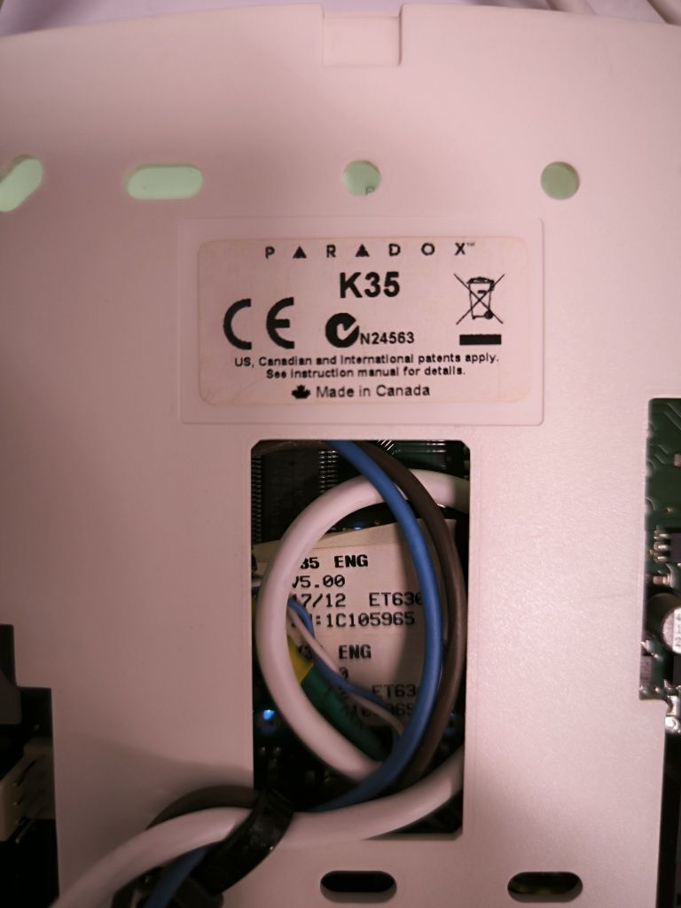 Алармена система СОТ - Paradox Magelan 5050, клавиатура К35