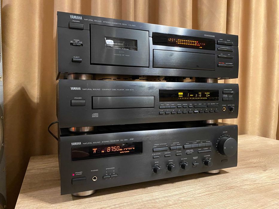 Yamaha RX-460 amplituner, deck KX 580, si cd CDX 670