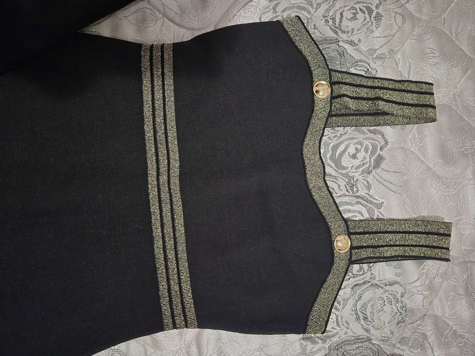 Дамски комплект рокля и жилетка