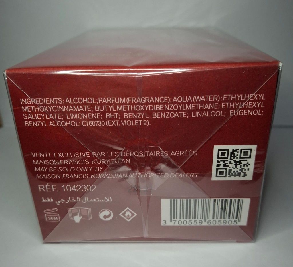 Baccarat rouge 540 70 ml sigilat