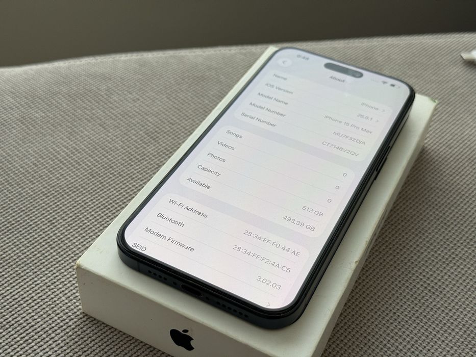 *512GB*Като Нов iPhone 15 Pro Max 512GB Blue Titanium