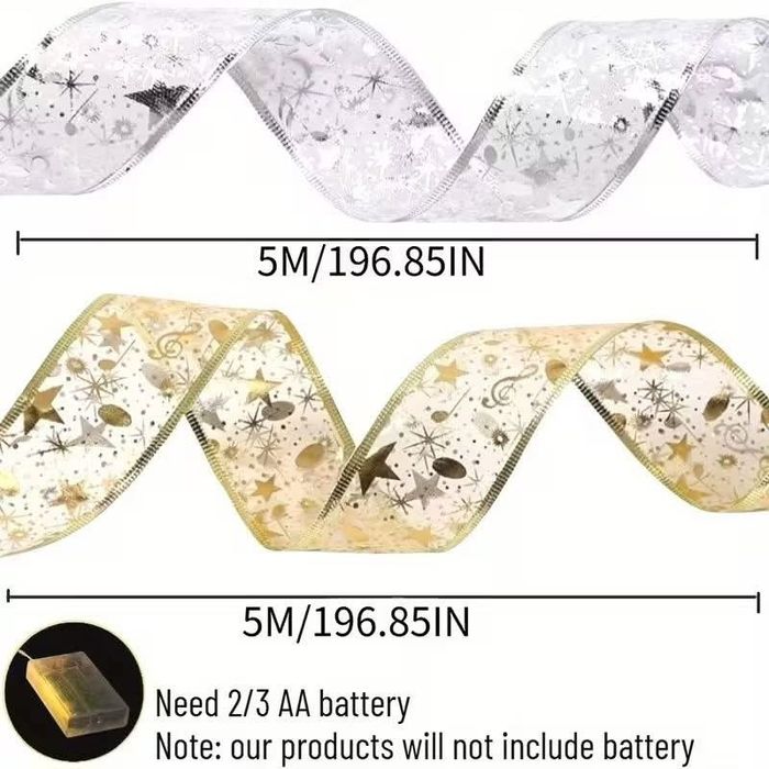 Коледна гирлянда с вградени LED лампи