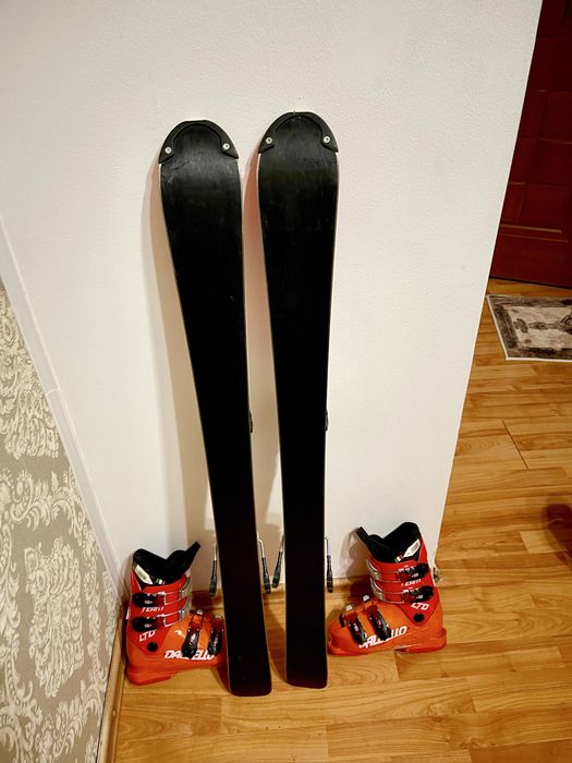 Schiuri copii 100 cm volkl cu clapari skiuri set