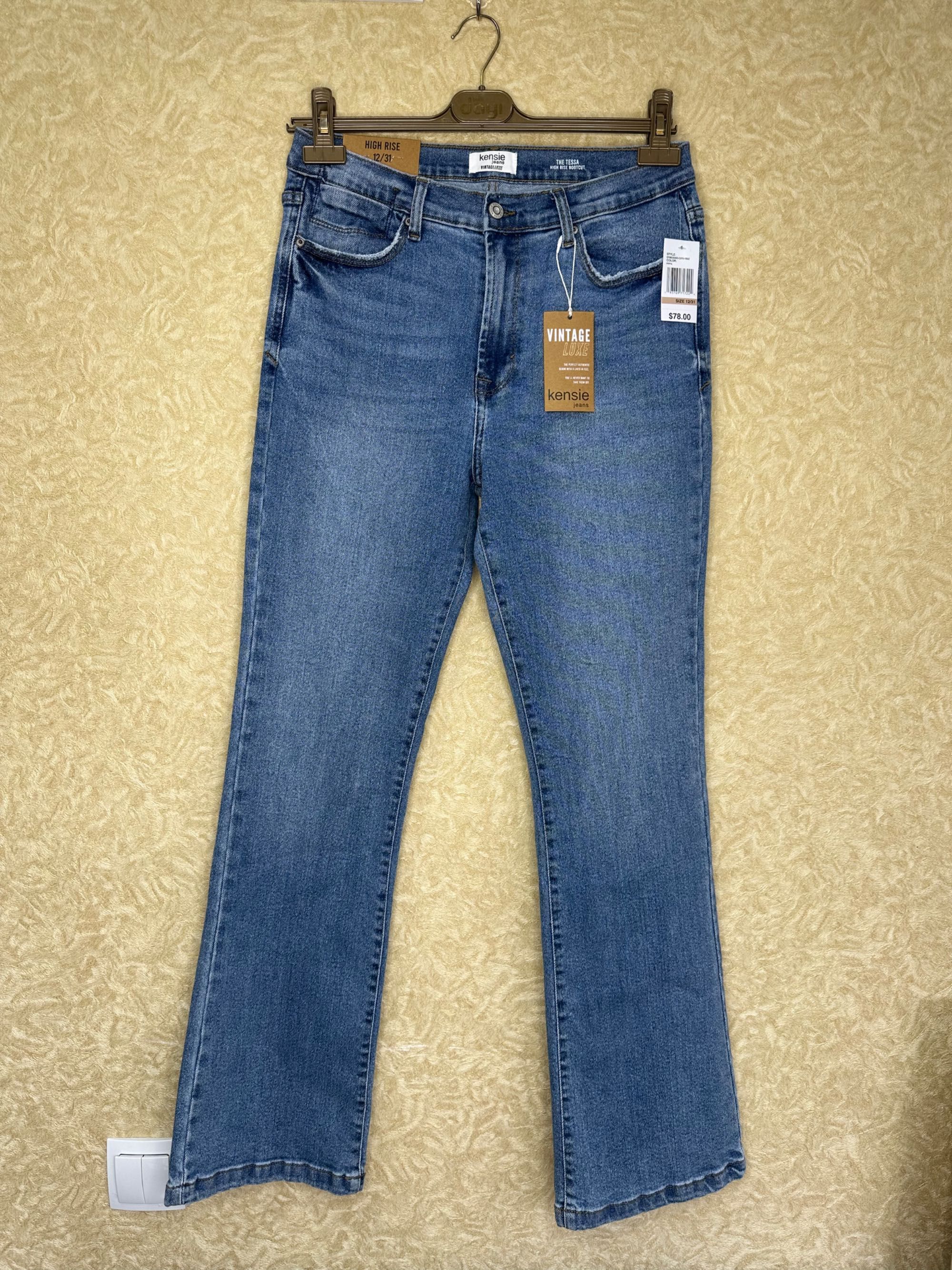 Женские брюки джинсы клеш Kensie Jeans Vintage Luxe L размер 12/31 США