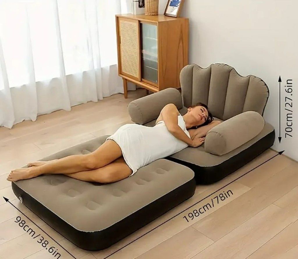Надуваем фотьойл 5 в 1 SuperSofa - Пет вида комфорт в едно удобно реше