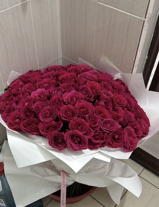 Букет Цветы свежий 101роза