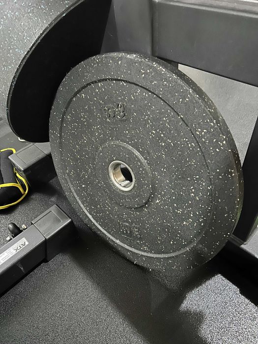 Set discuri olimpice Bumper de cauciuc granulat ATX