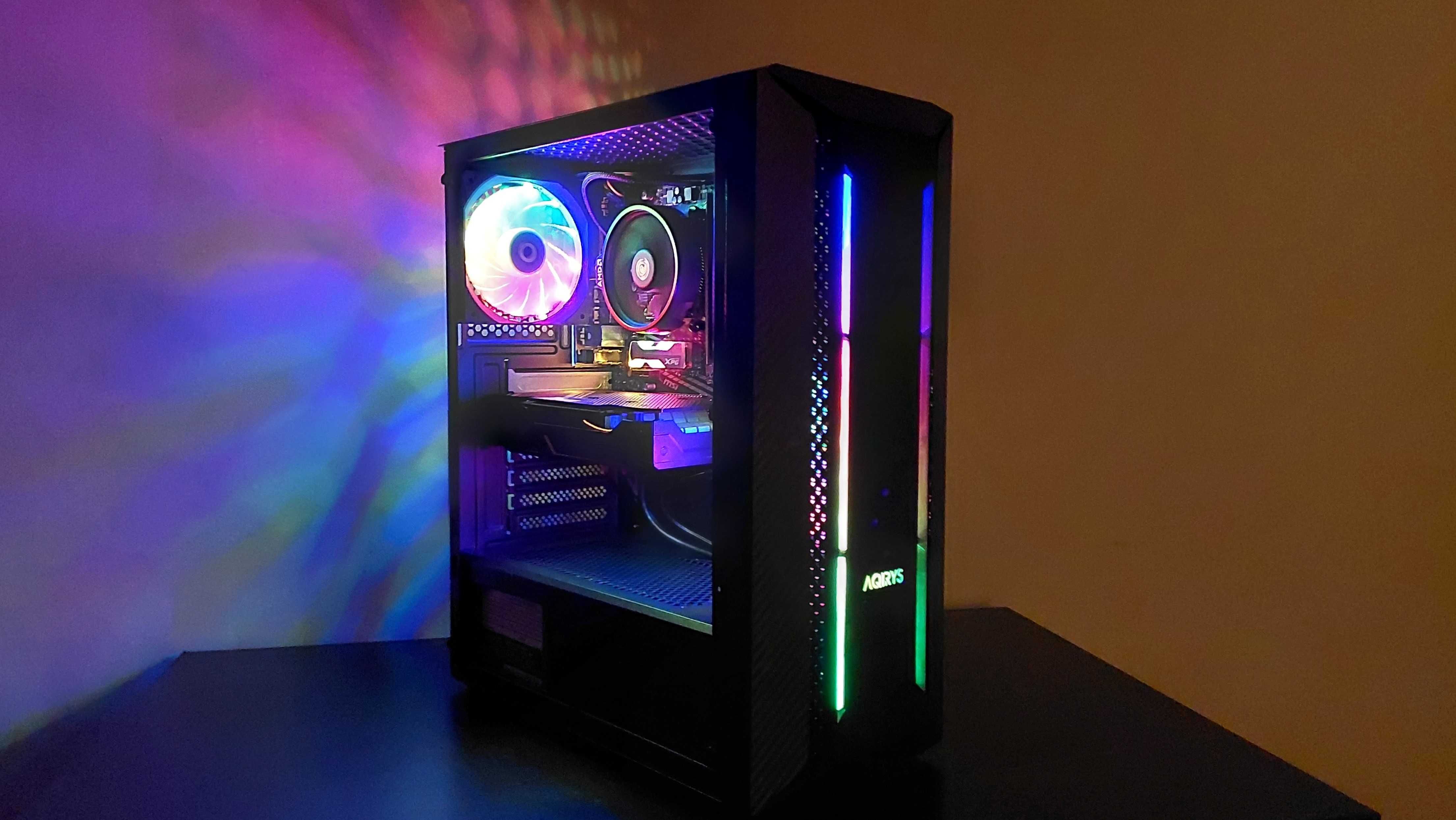 PC Ryzen 5 5500/16G/GTX 1650/500GB SSD M.2 RGB Gaming/Editare