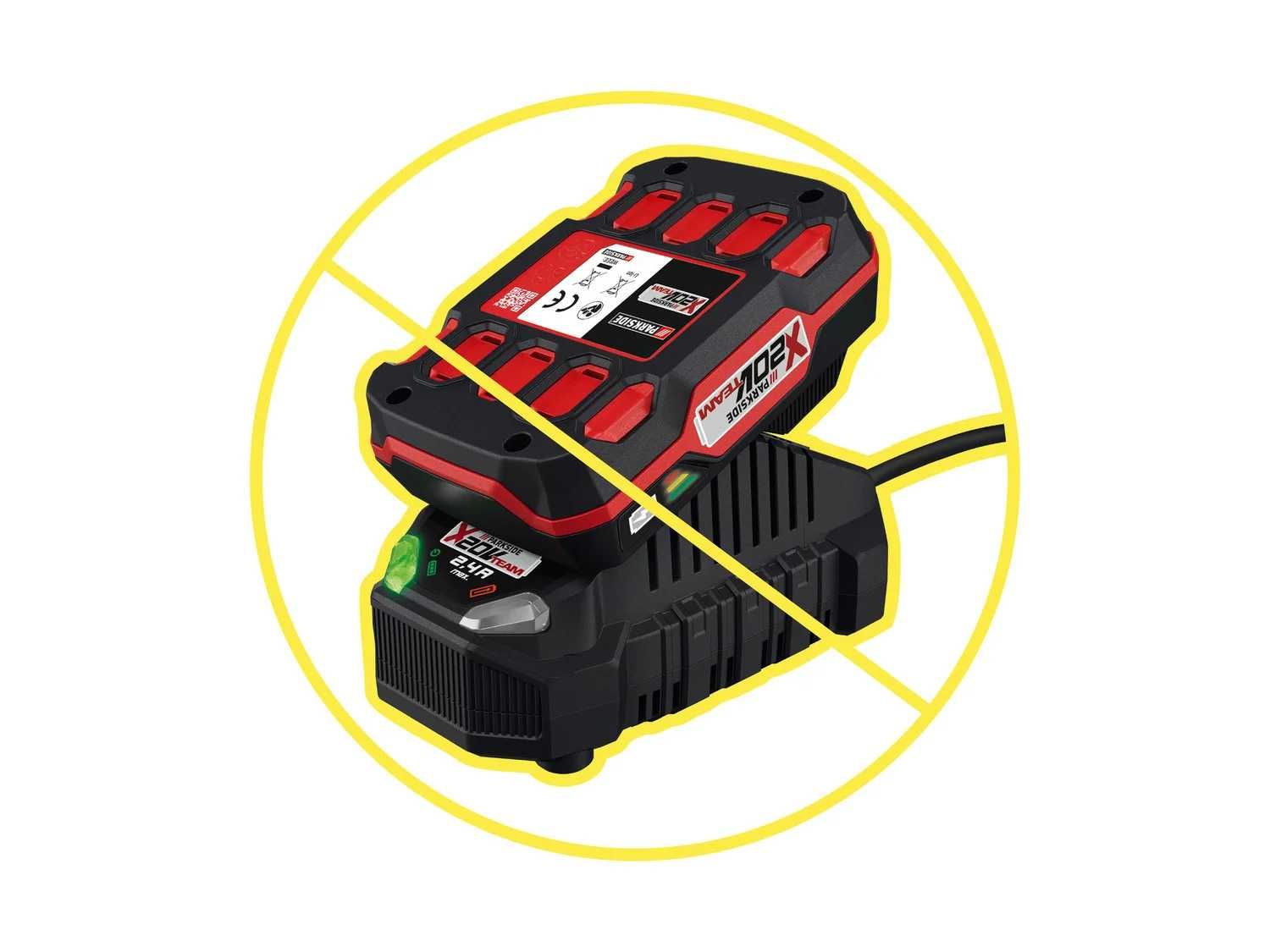 PARKSIDE PERFORMANCE PWSAP 20-Li D4 20V акумулаторен ъглошлайф,Ø 125mm