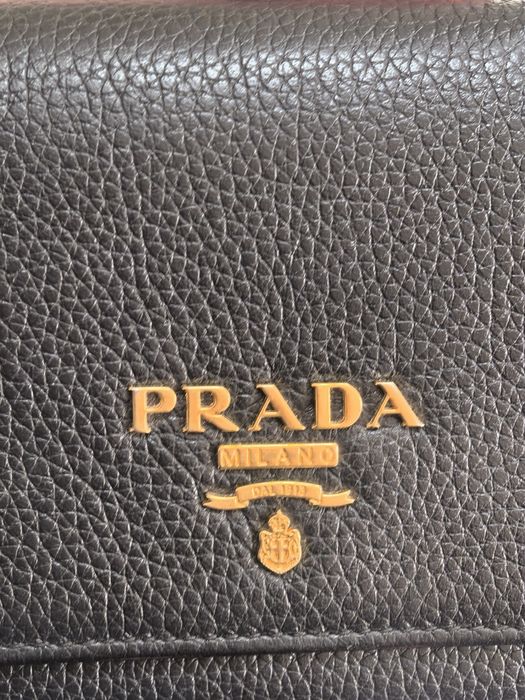 Prada Continental Long Wallet Vitello Daino Leather