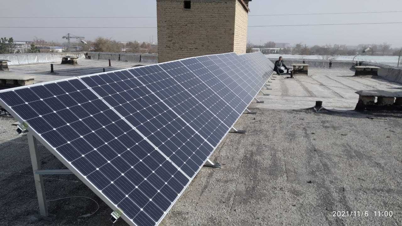 Установка солнечный панели On Grid и Off Grid / controller-energy.uz