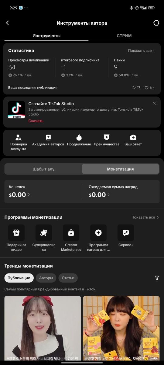 TikTok Монетизация