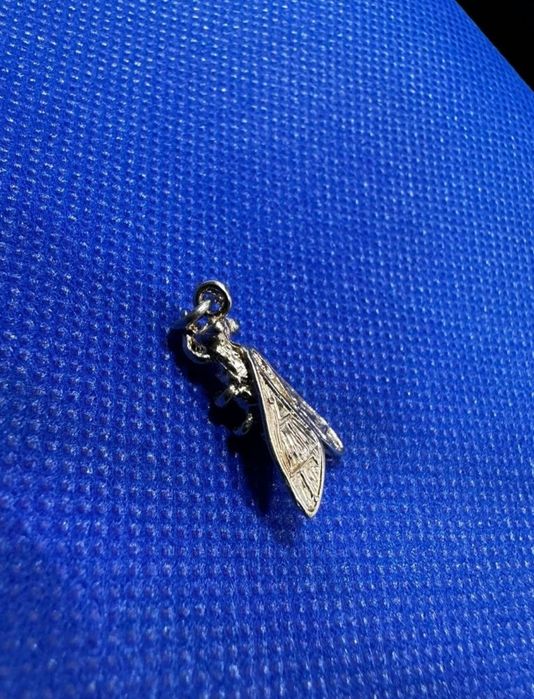 Pandantiv argint cicadă/fluture nocturn