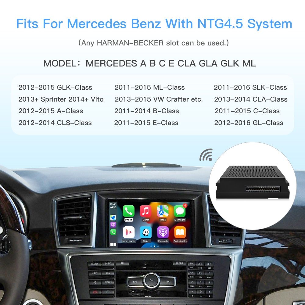 CarPlay NTG 4.5 MERCEDES-BENZ Adaptor Wireless Plug&Play