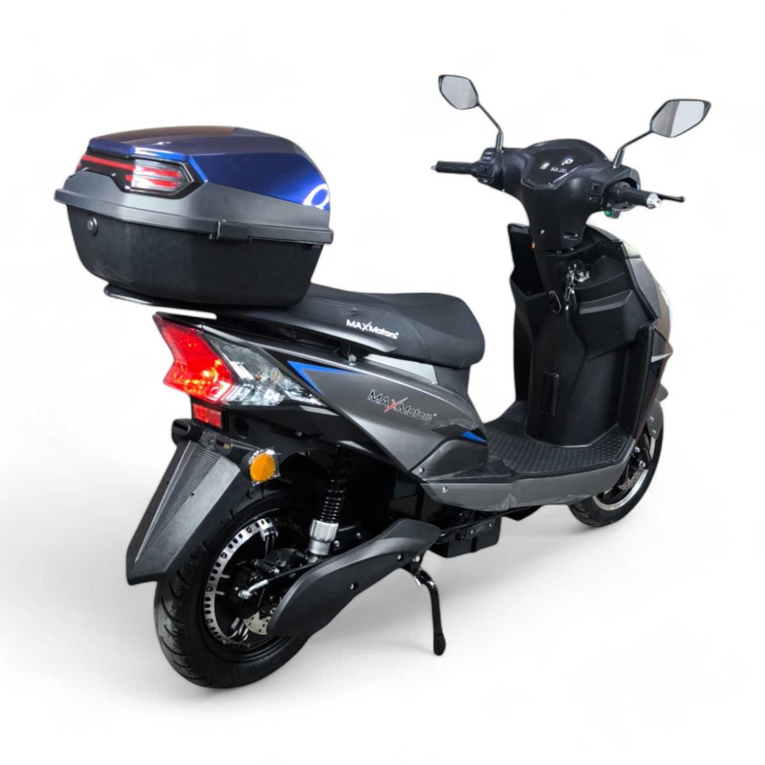 Електрически скутер MaxMotors Super G 3000W - Син/Сив