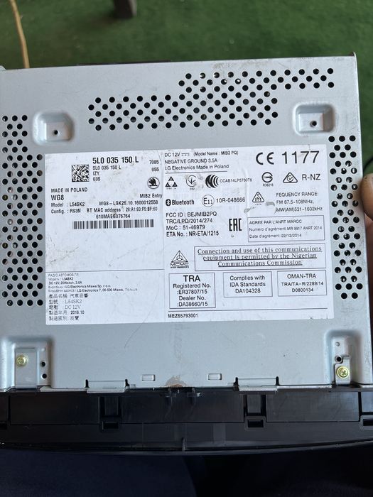 оригинално радио за skoda