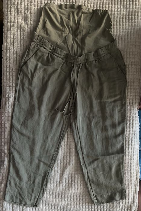 Дънки и ленен панталон за бременни H&M без следи от ползване