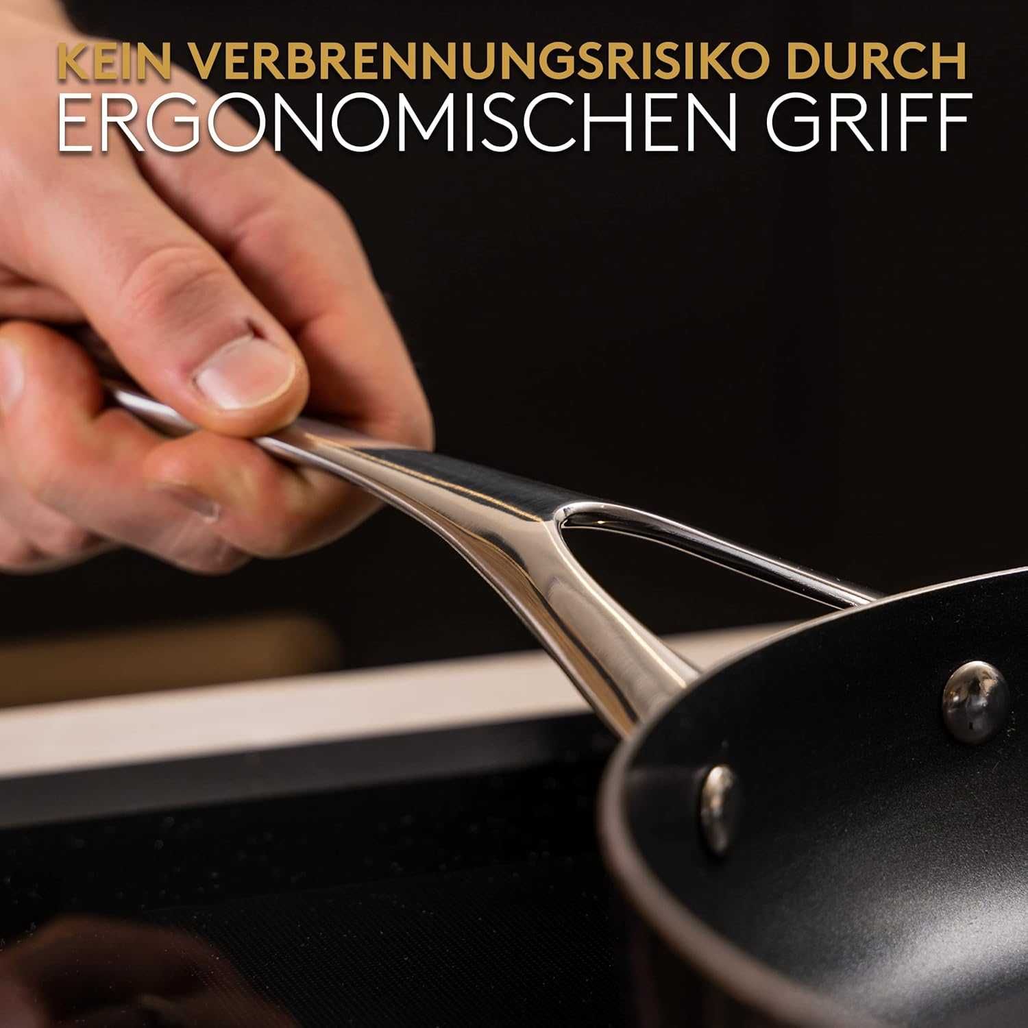 Тиган с капак HAUSLUND® Frying Pan 28 cm Non-Stick Coating,Нов