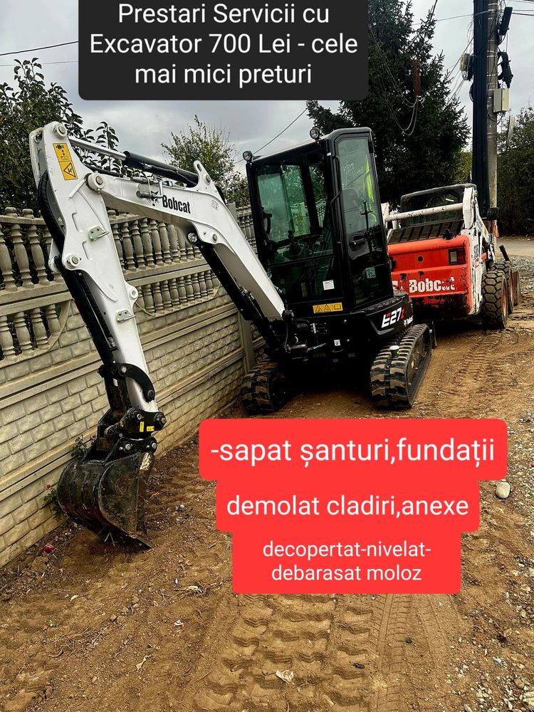 Inchiriez Miniexcavator,Buldoexcavator