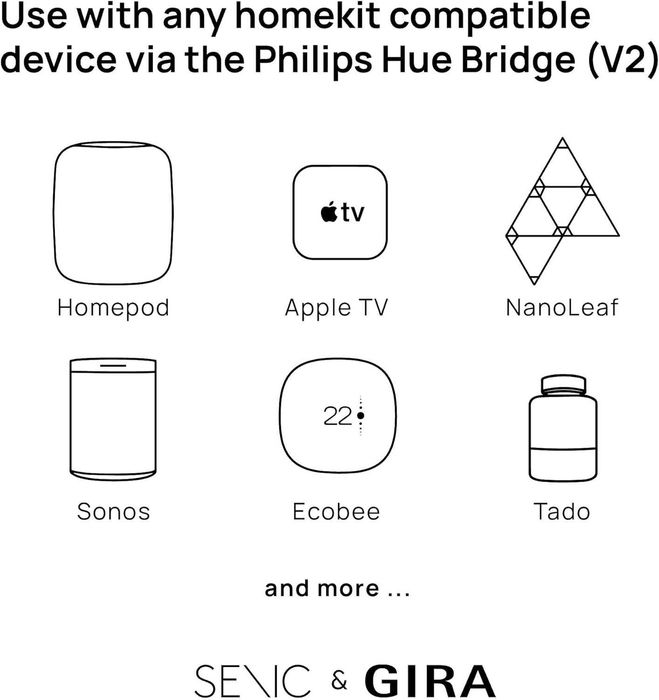 GIRA+Senic Friends of Hue Smart Switch,Philips Hue,Dimmer intrerupator