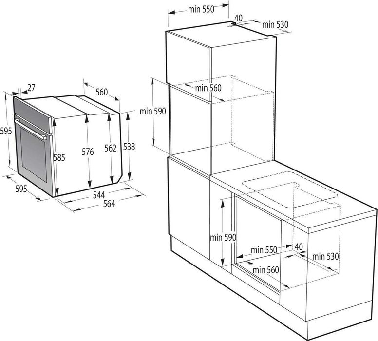 Фурна за вграждане GORENJE BO6735E02BKOT