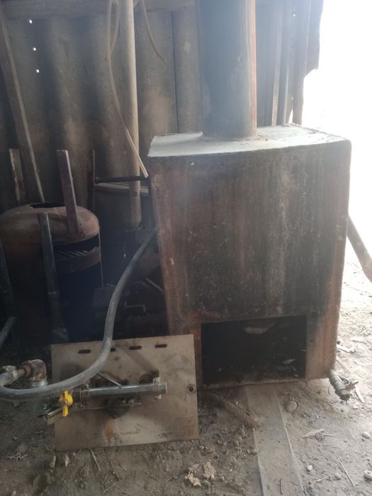 Котел под газ и регистры трубные