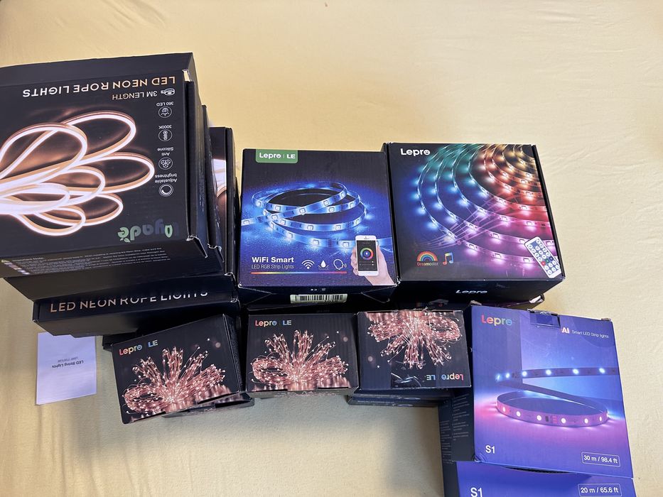 Лед лента, лед маркуч, коледни лампички