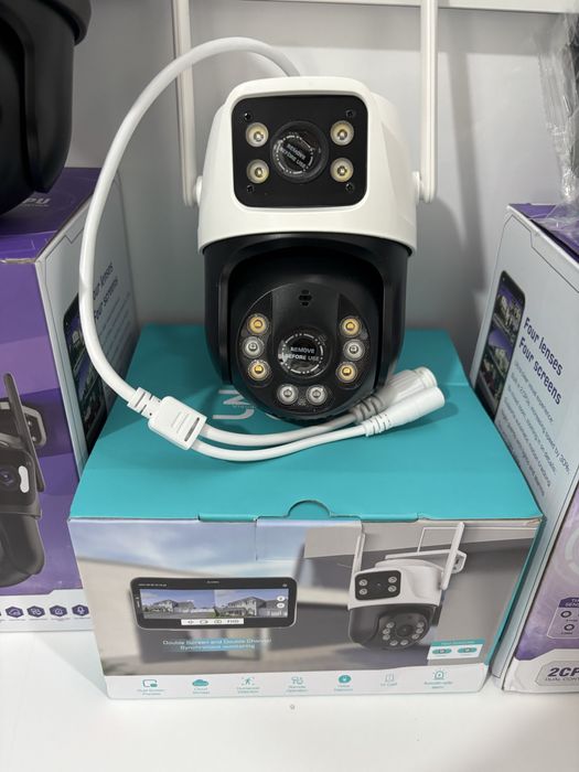 Camera supraveghere wifi / wireless cam 8mp / lentile duble