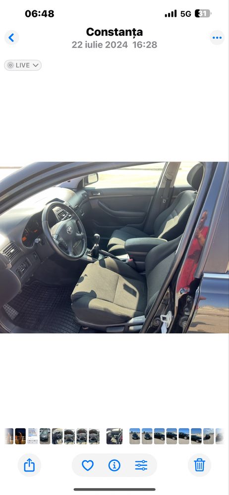 Vând Toyota Avensis,benzină 1,8 VVTi.