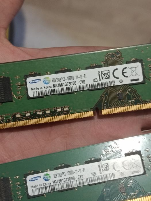 Оперативка Samsung ddr3 1x8gb ddr 1600mhz