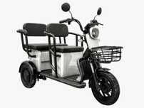 Tricicleta electrica, Volta APM5, Alb 25 km/H, Autonomie pana la 40 km