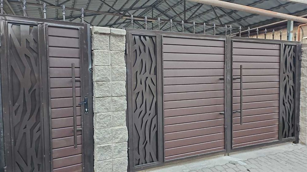 Ворота Хайтек Распашные Ворота Откатные ворота Дарбаза в рассрочку ЖМИ