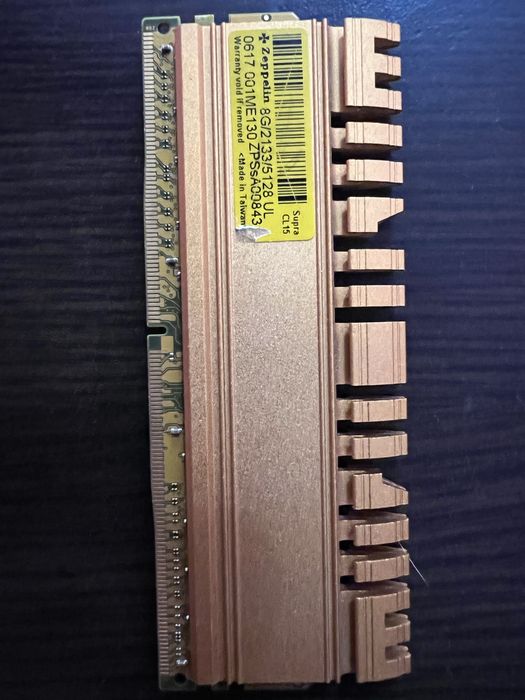 Озу Zeppelin supra, 8gb 2133 ddr4